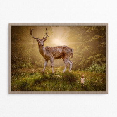 Plakat, fantasi, hjort A3 Plakat, fantasi, hjort