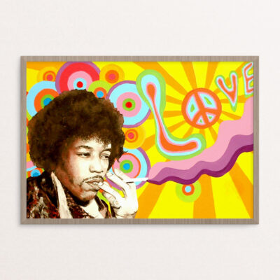 Plakat, hippie, JH A3 Plakat, hippie, JH A3