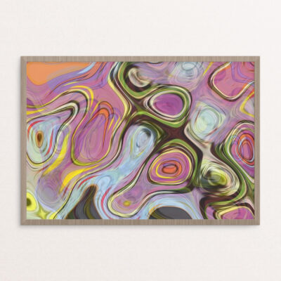 Plakat, hippie, abstrakt A3 Plakat, hippie, abstrakt