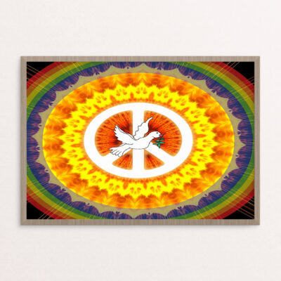 Plakat, hippie, due A3 Plakat, hippie, due