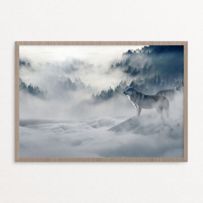 billig plakat, dyr, ulve A3 billig plakat, dyr, ulve