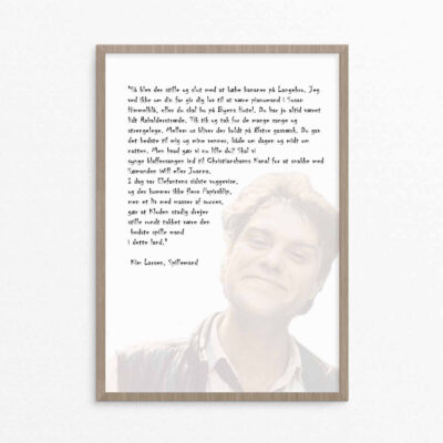 plakat, kim larsen, Så blev der stille plakat, kim larsen, Så blev der stille